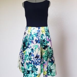 Eliza J | midi navy floral dress